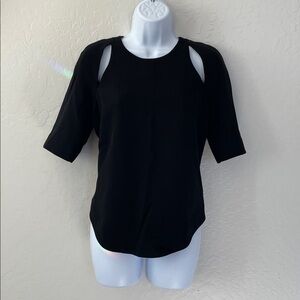 Elizabeth and James Black Blouse